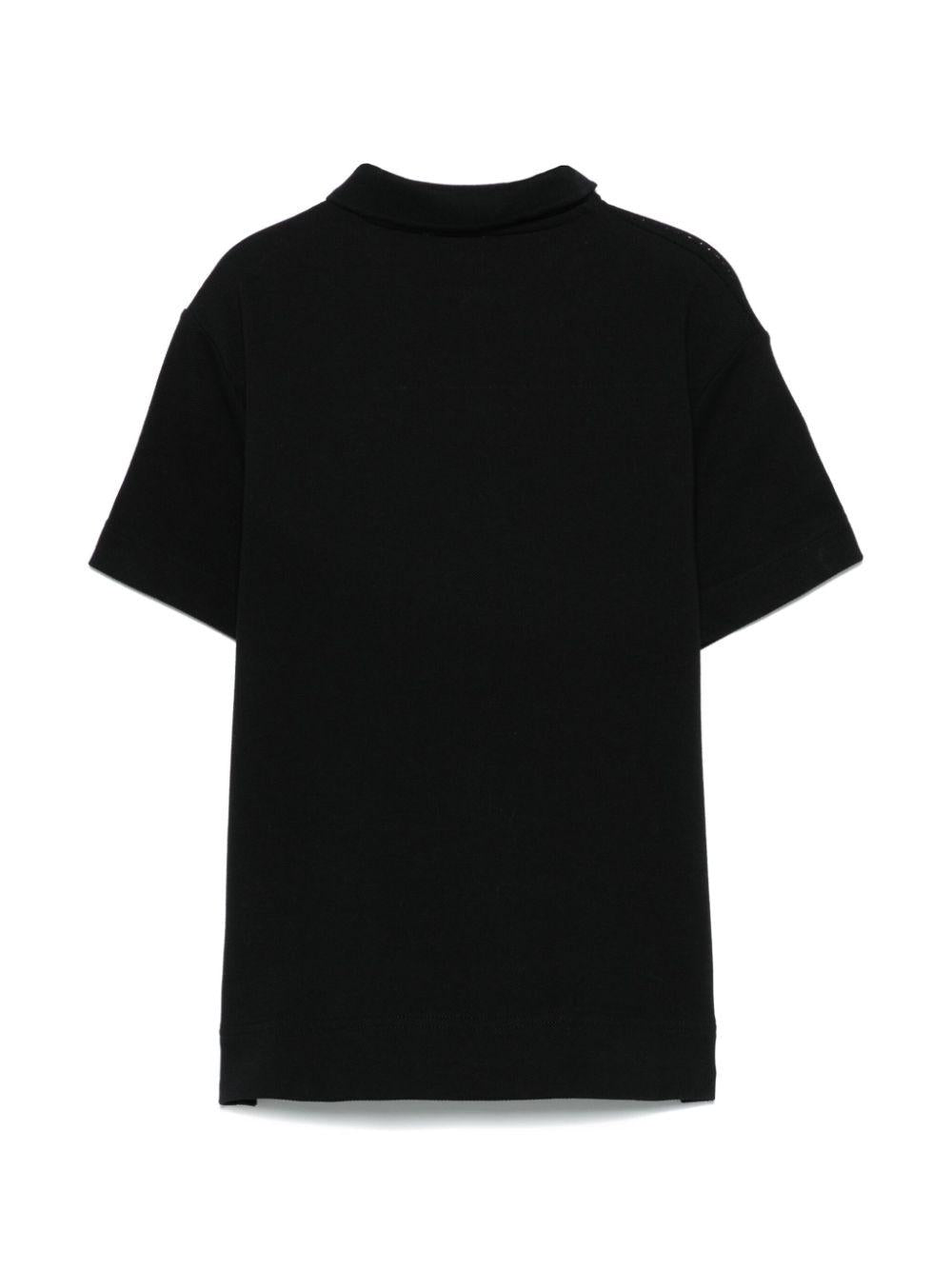 Polo nera per bambino 8105066 A1189 Burberry Kids 
