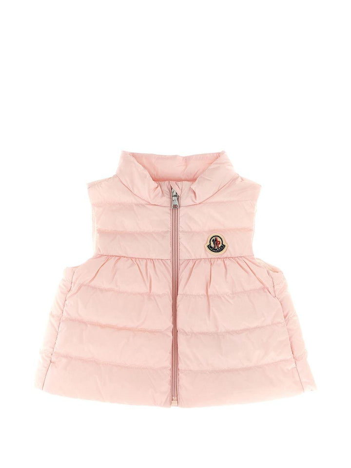 Gilet rosa per neonata 9511A00019597YF 503 Moncler Kids 