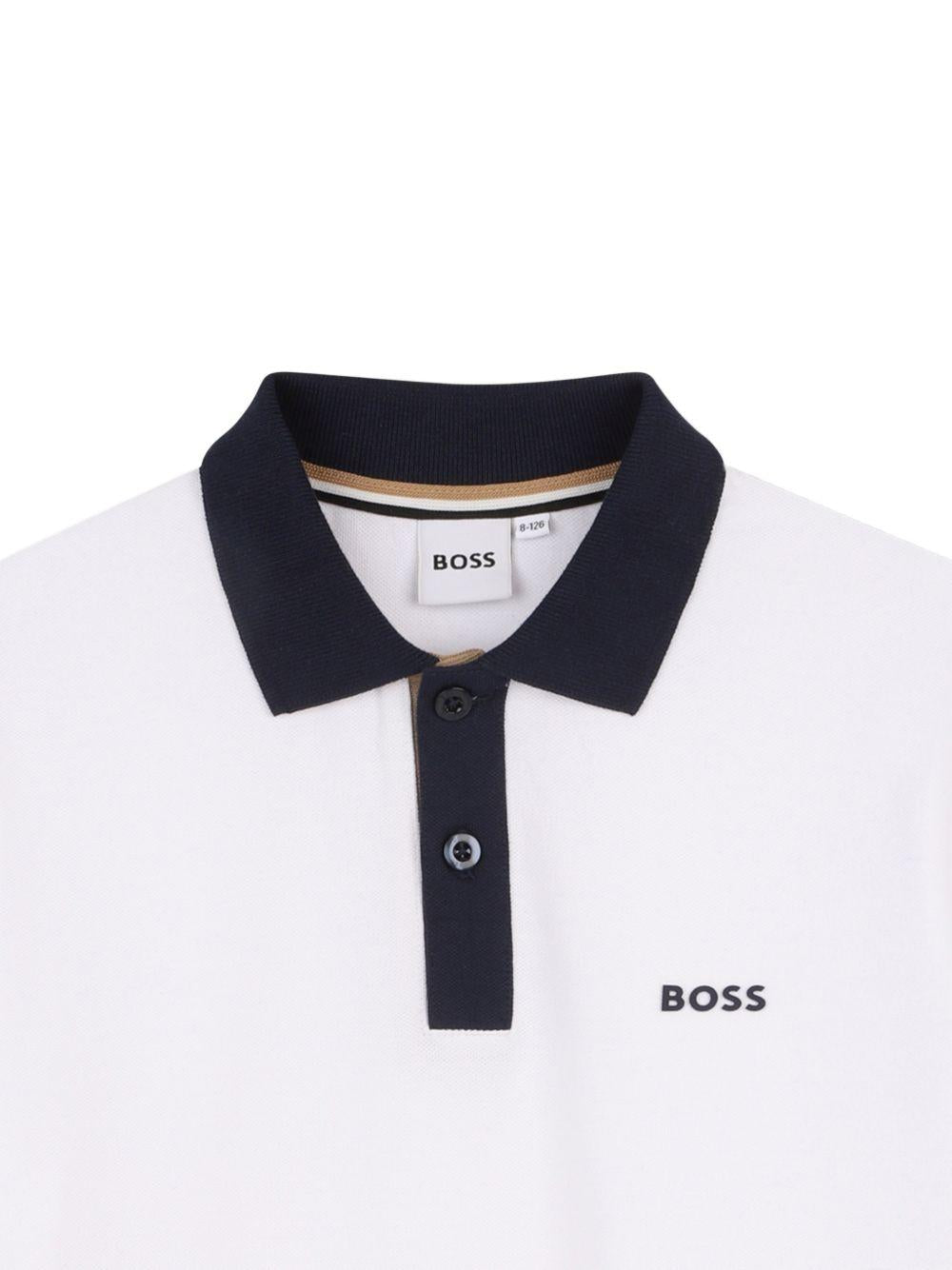 Polo bianca per bambino J52955 10P Boss Kids 