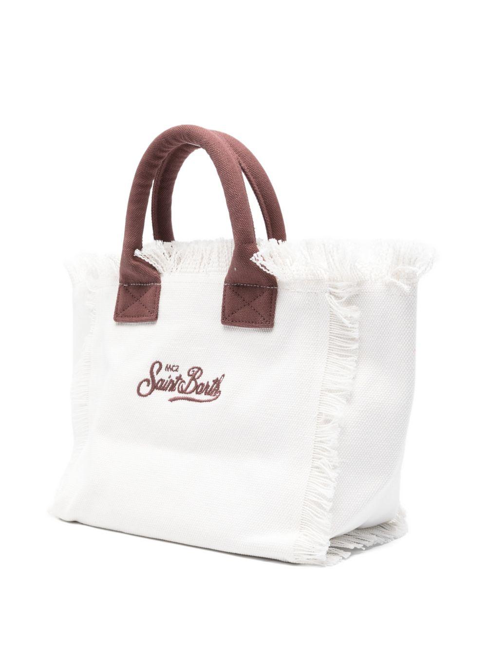 Borsa bianca/marrone per bambina COL0001 00326L MC2 Saint Barth Kids 