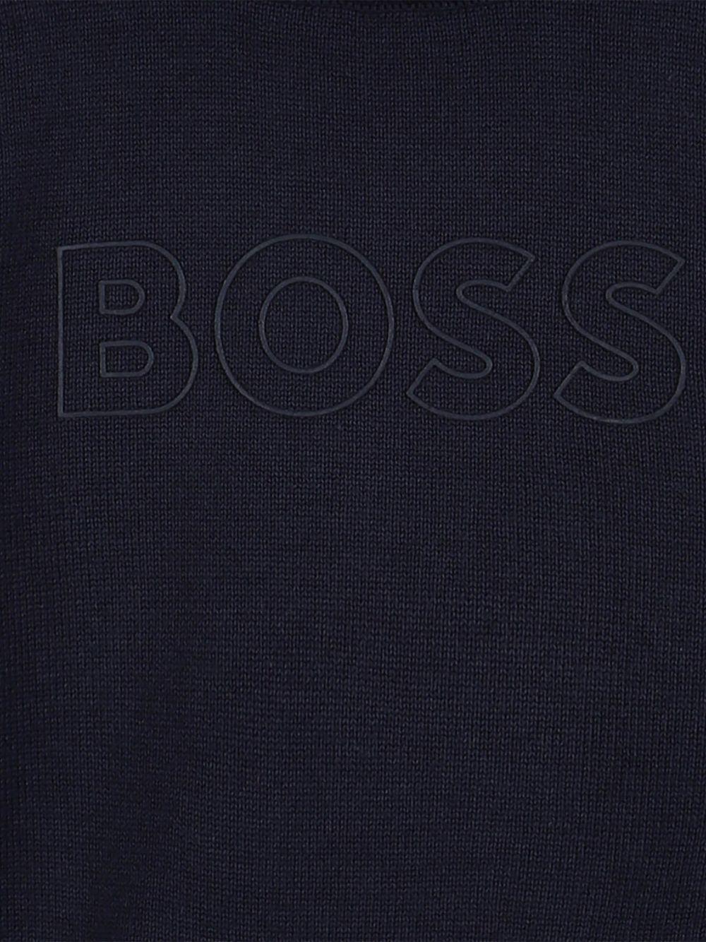 Maglione blu marine per neonato J52455 849 Boss Kids 