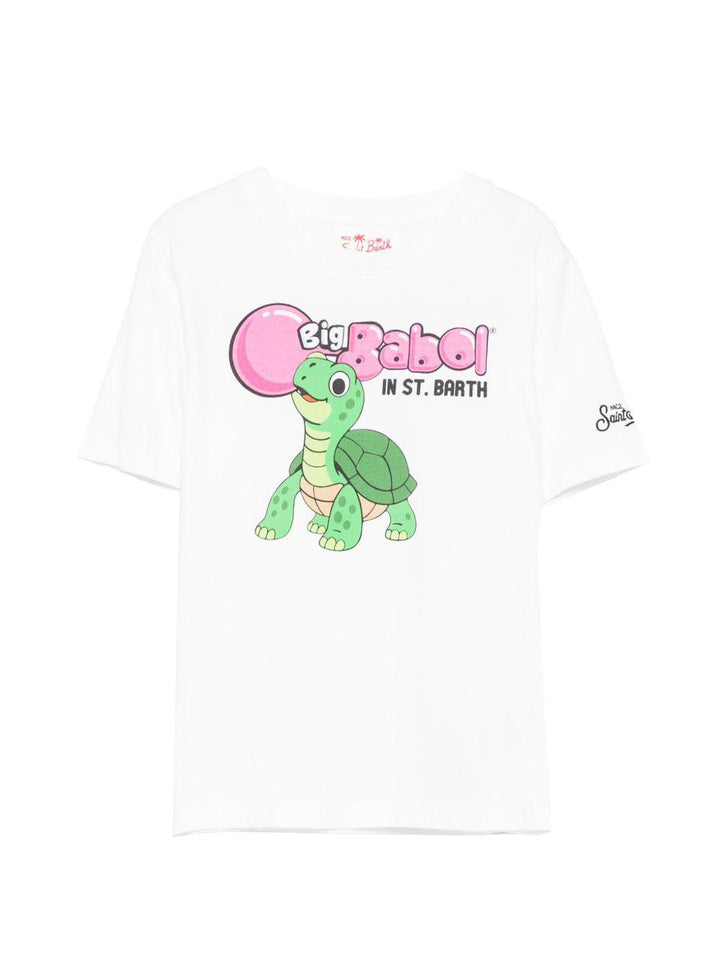 T-shirt bianco per bambino DNV0001 02208L MC2 Saint Barth Kids 