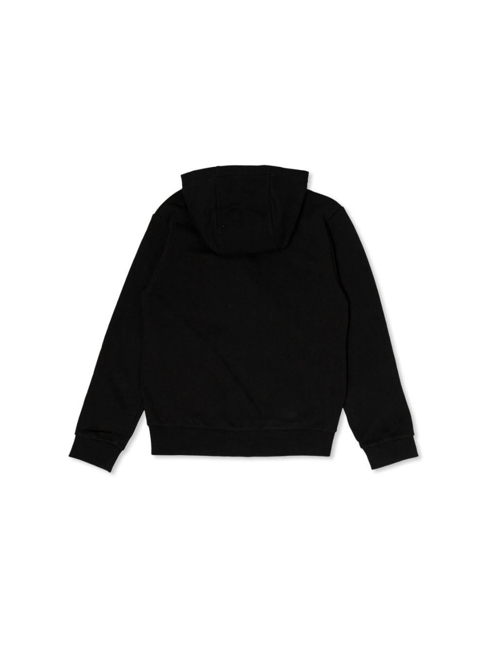 Black cotton sweatshirt for boys