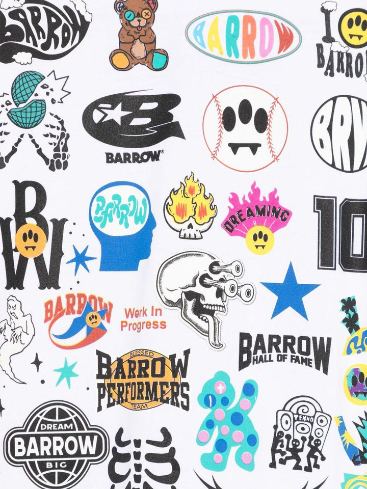 T-shirt bianco per bambino F5BKJUTH123 002 Barrow Kids 