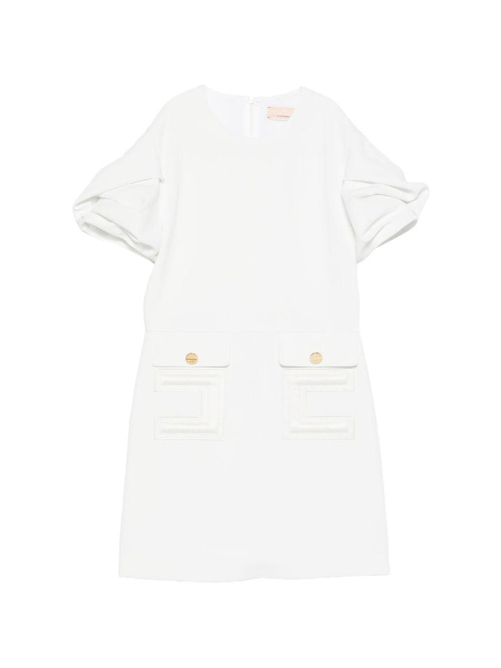 Abito bianco per bambina EFAB6460GA022 0004 Elisabetta Franchi Kids 
