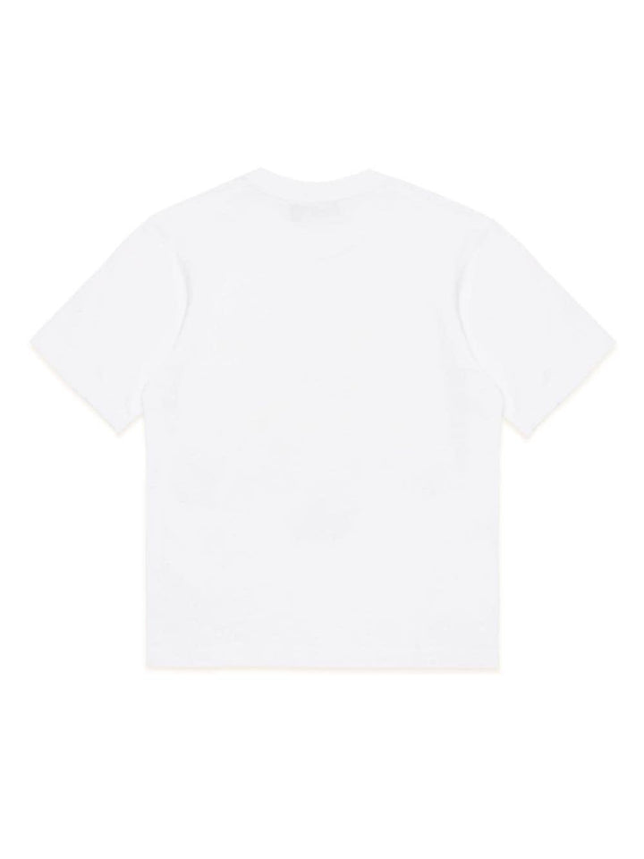 White t-shirt for boys with logo