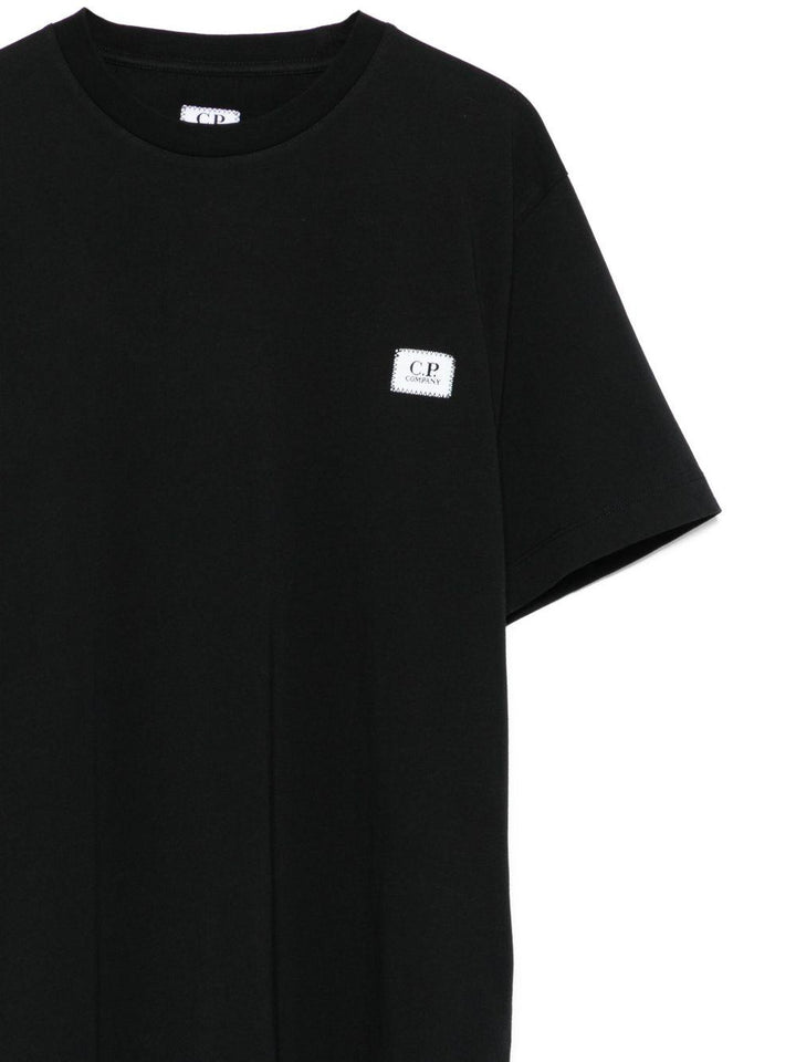 T-shirt nero per bambino CUM00SLAA17 60100 C.P Company Kids 