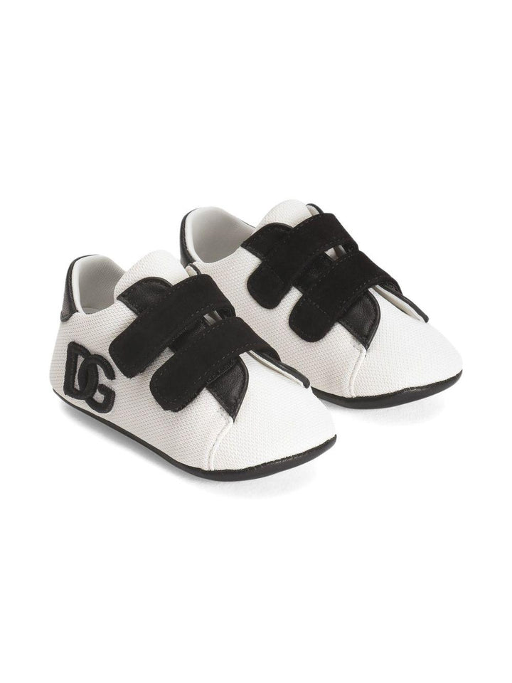 Sneakers bianche/nere per neonato DK0165AC108 8B926 Dolce & Gabbana Kids 