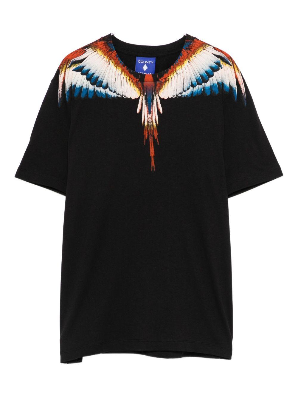 T-shirt nera per bambino F5CMJBTH062 110 Marcelo Burlon Kids 
