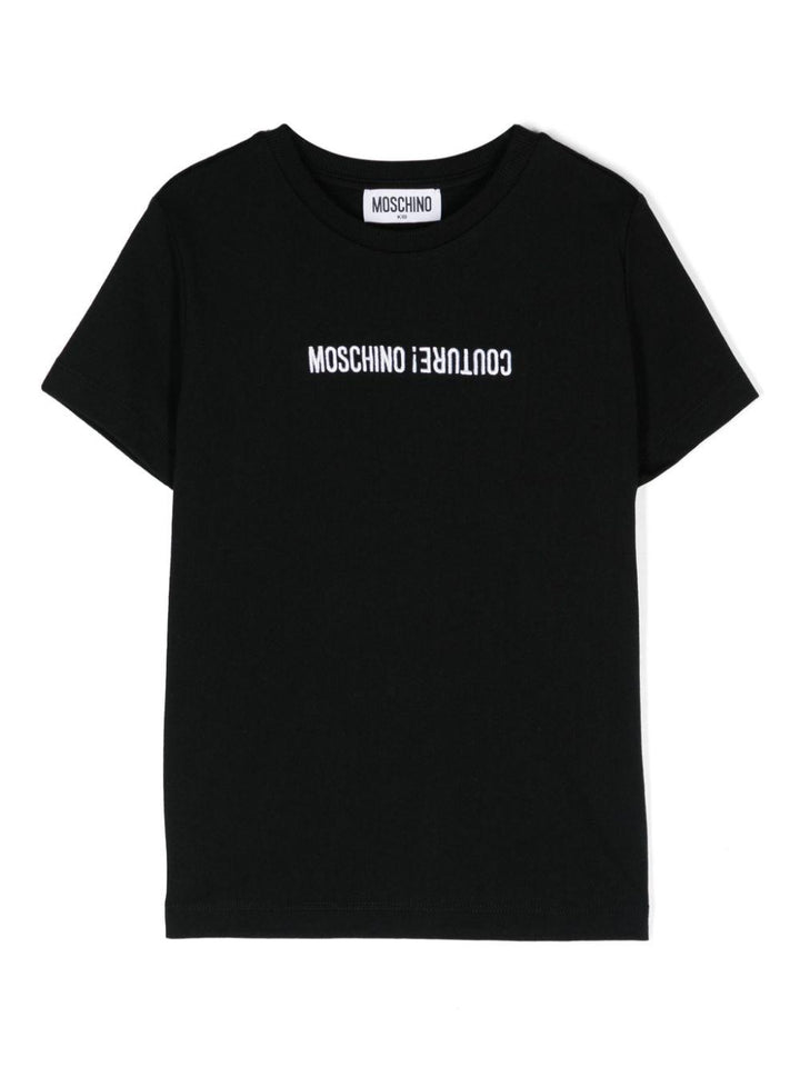 T-shirt unisex in cotone nera
