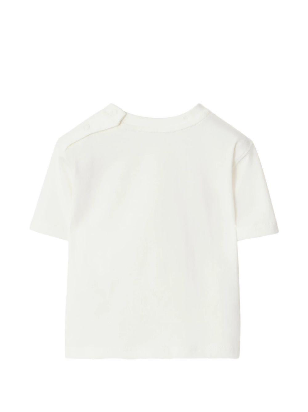 T-shirt bianca per neonato 8121289 A2014 Burberry Kids 