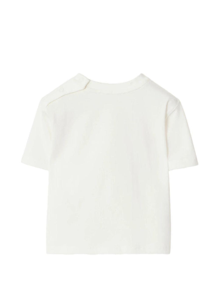 T-shirt bianca per neonato 8121289 A2014 Burberry Kids 