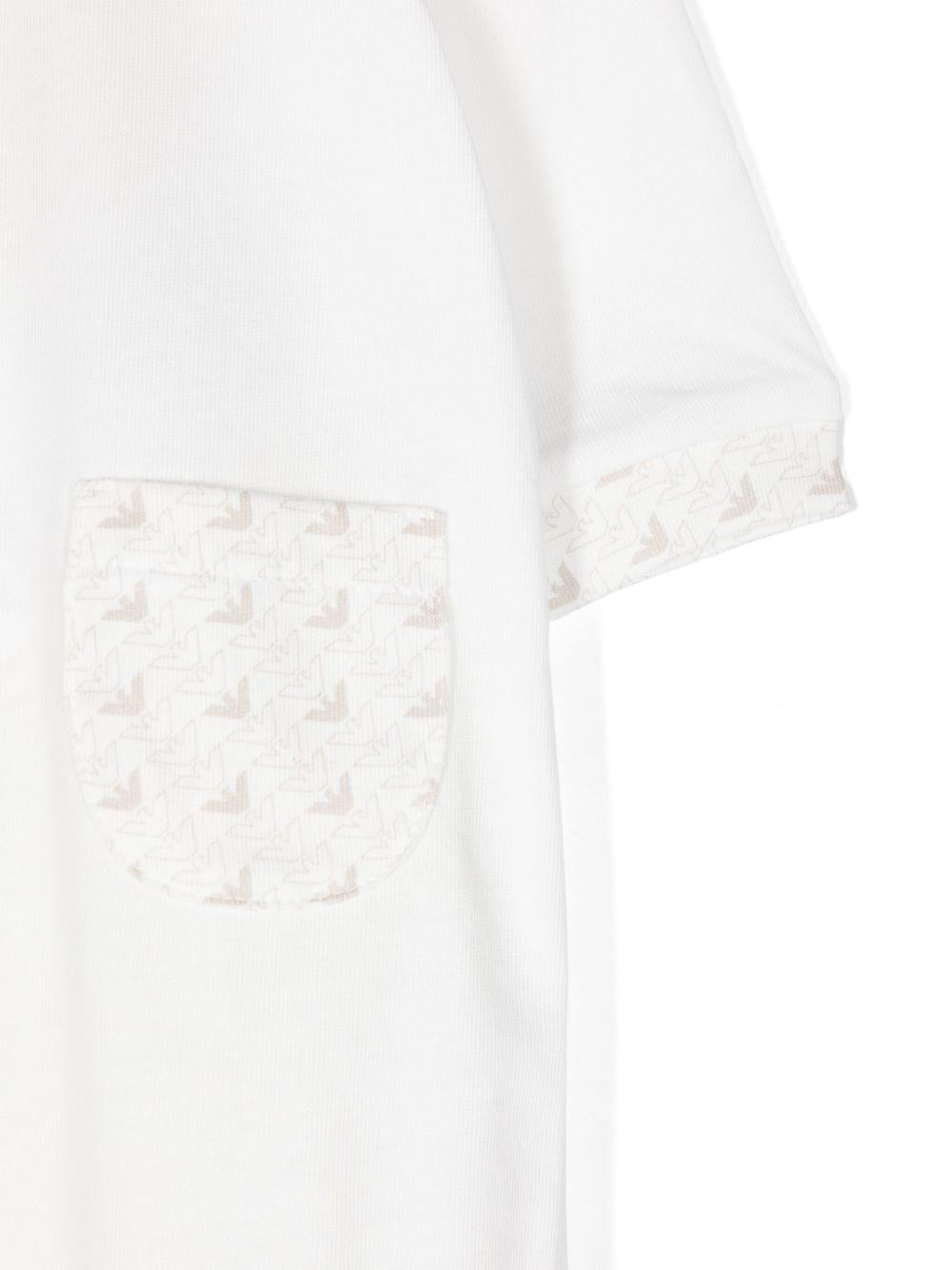 Tutina bianca/beige per neonato