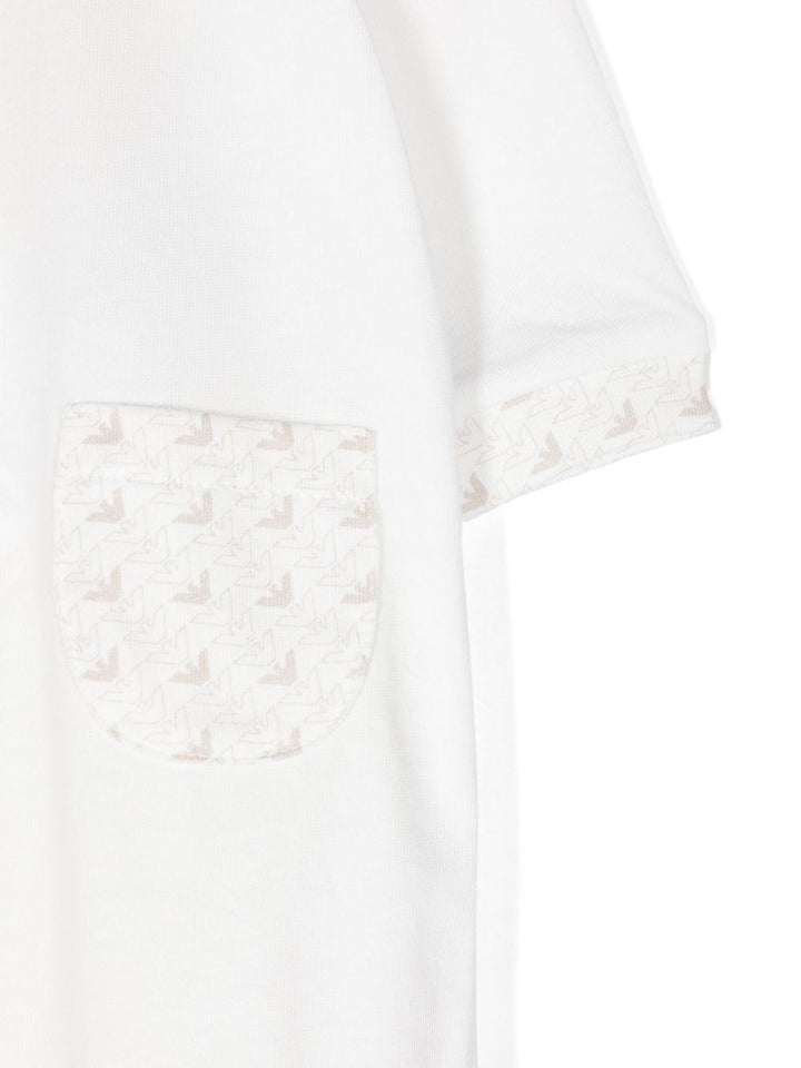 Tutina bianca/beige per neonato