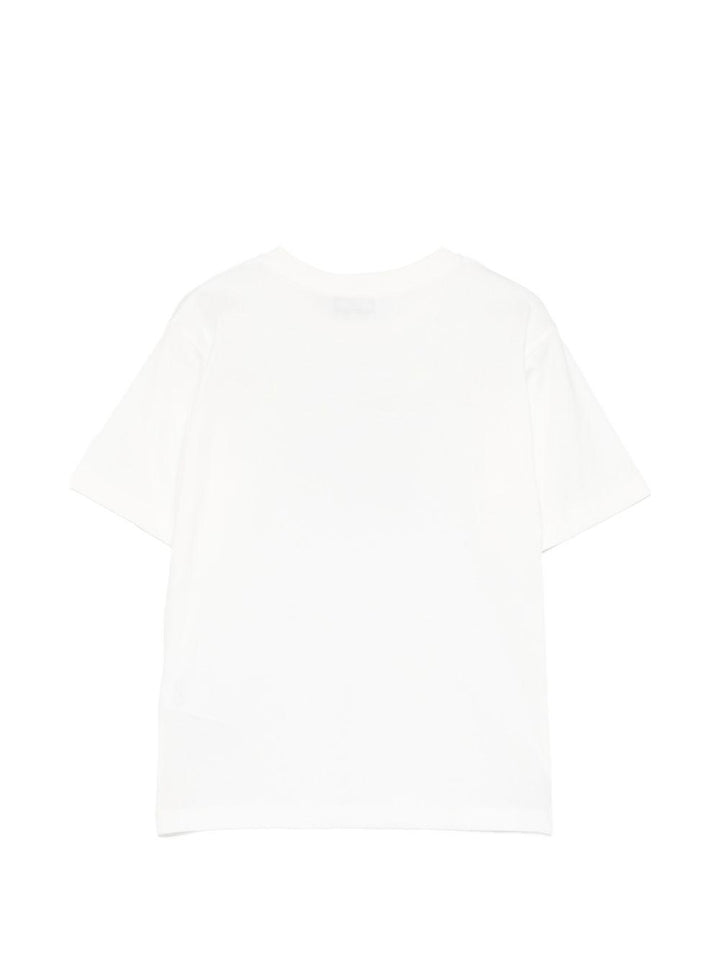 T-shirt bianco per bambino H5M05GLAA23 10063 Moschino Kids 