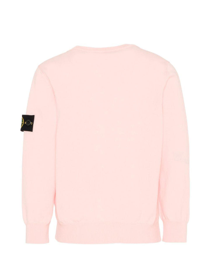Maglione rosa per bambino 65100001S00B2 V0080 Stone Island Kids 