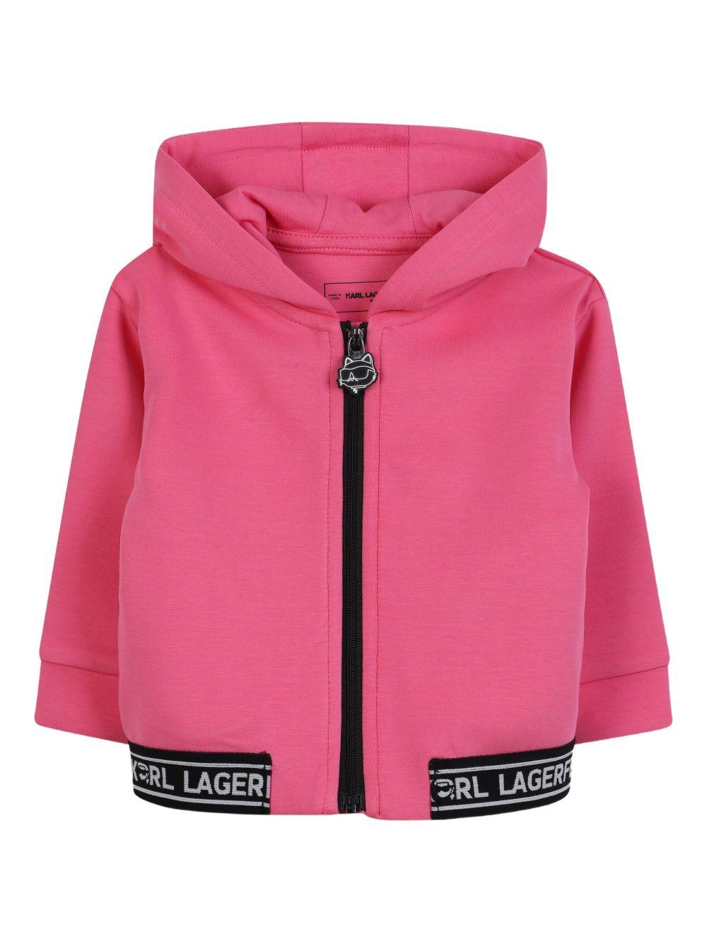 Completo rosa/bianco per neonata Z30649 48V Karl Lagerfeld Kids 