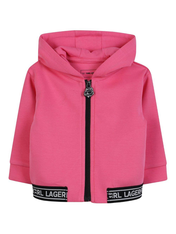 Completo rosa/bianco per neonata Z30649 48V Karl Lagerfeld Kids 