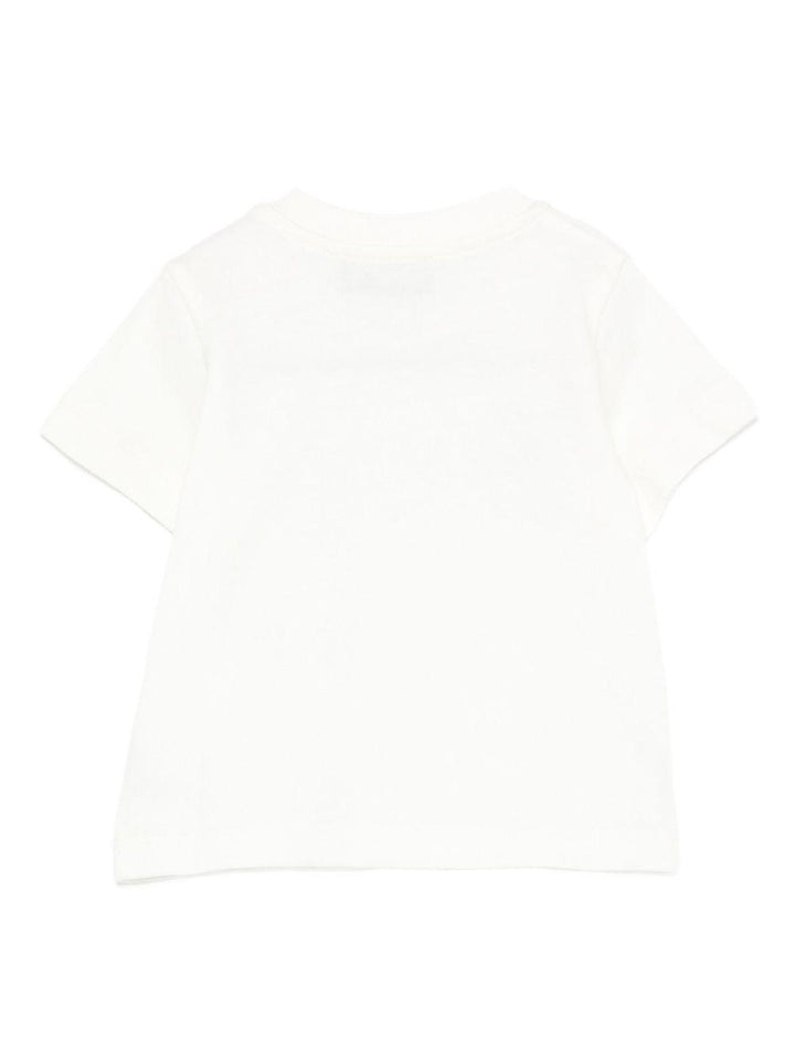 T-shirt bianco per neonato MRM047LAA34 10063 Moschino Kids 