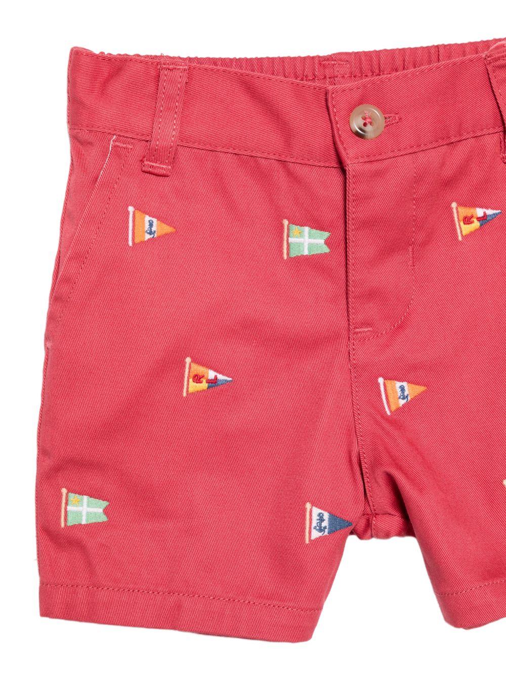 Completo bianco/rosso per neonato 320B14065 001 Ralph Lauren Kids 