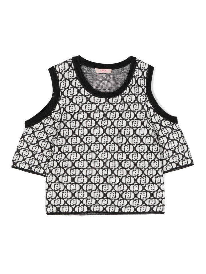 Black and white top for girls