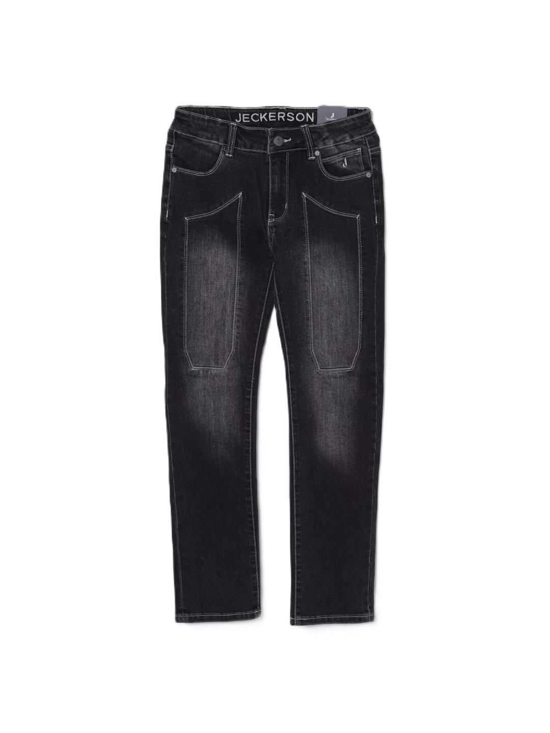 Jeans neri per bambino J4617W25 RE096 Jeckerson Kids 