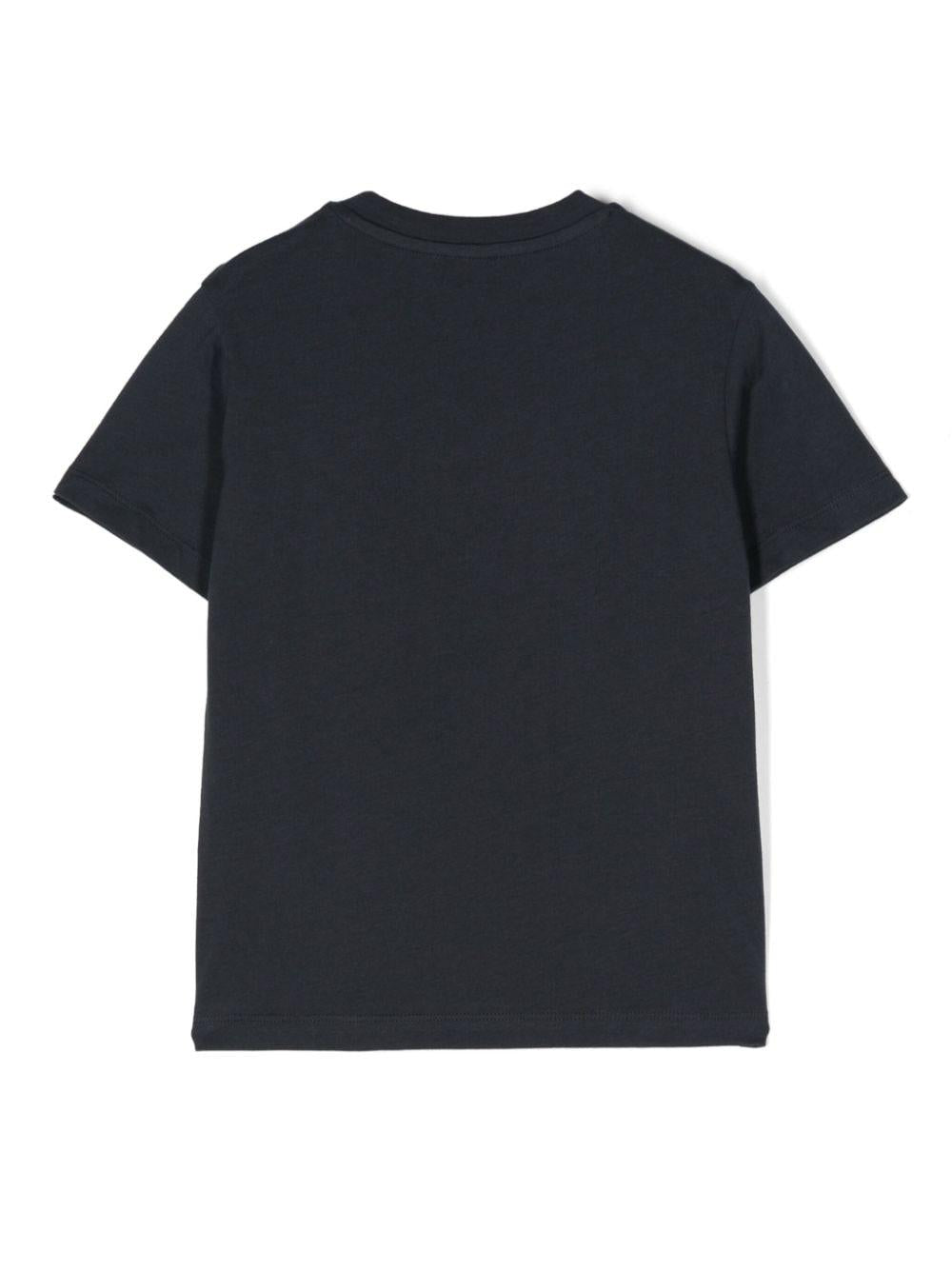 Blue t-shirt with white vest for boys