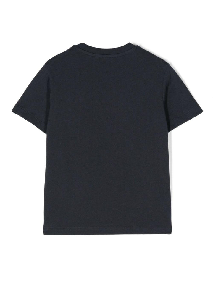 Blue t-shirt with white vest for boys