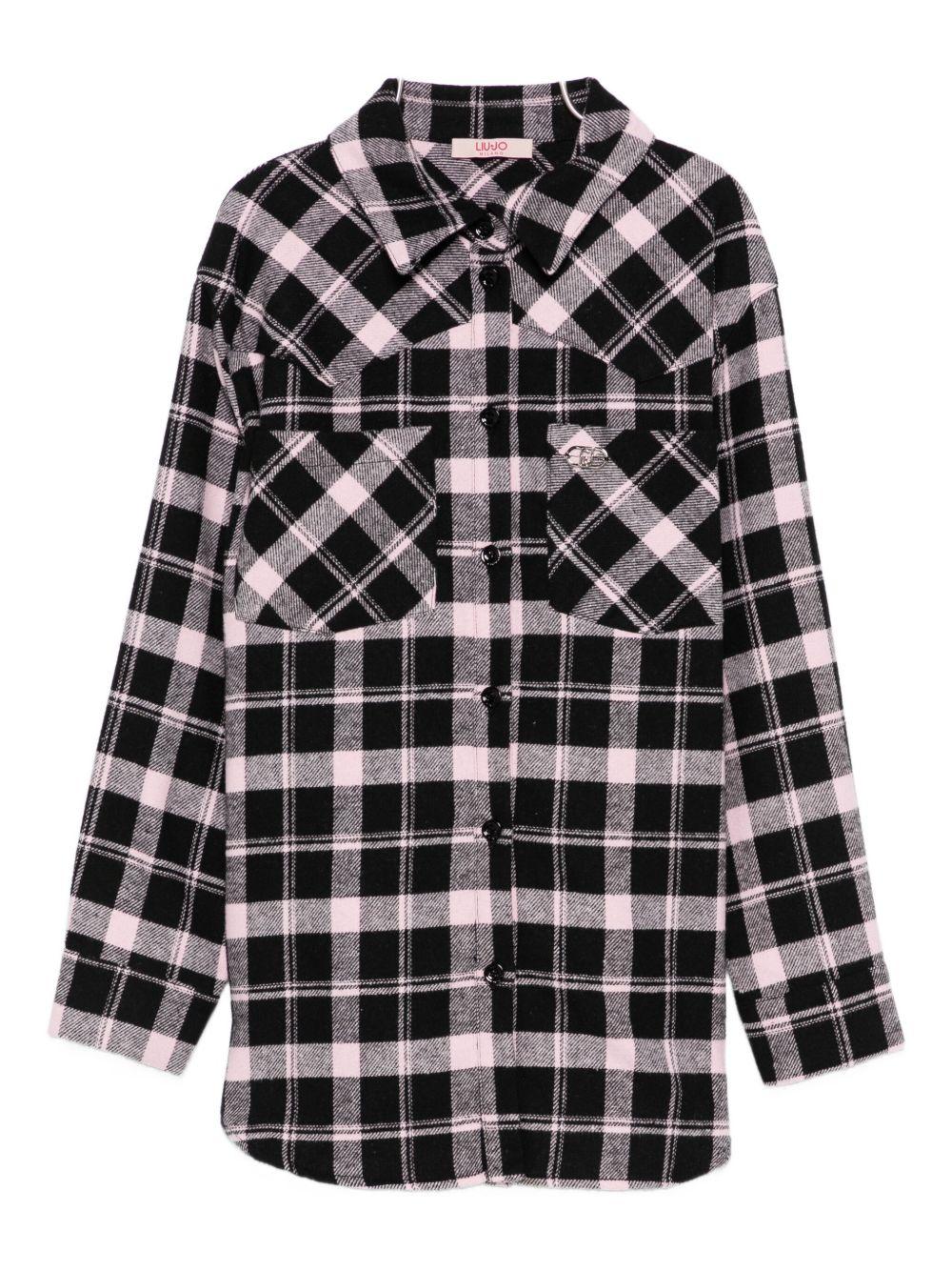 Camicia nera/bianca per bambina GF5137T088A P9009 Liu Jo 