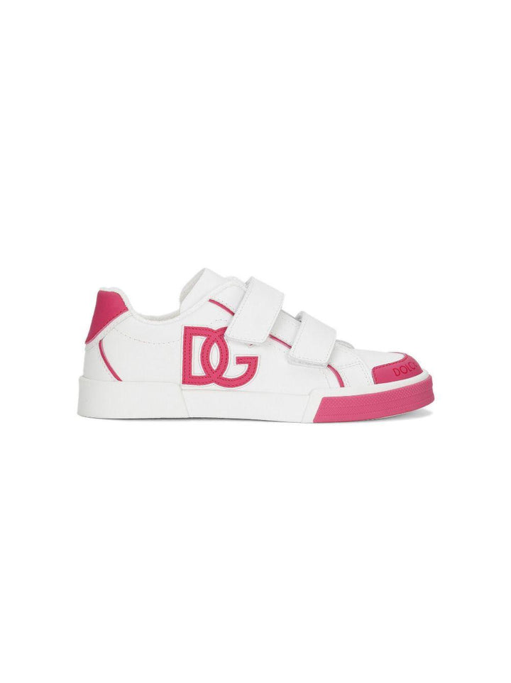 Sneakers bianche/rose per bambina DA5133A3394 8B902 Dolce & Gabbana Kids 