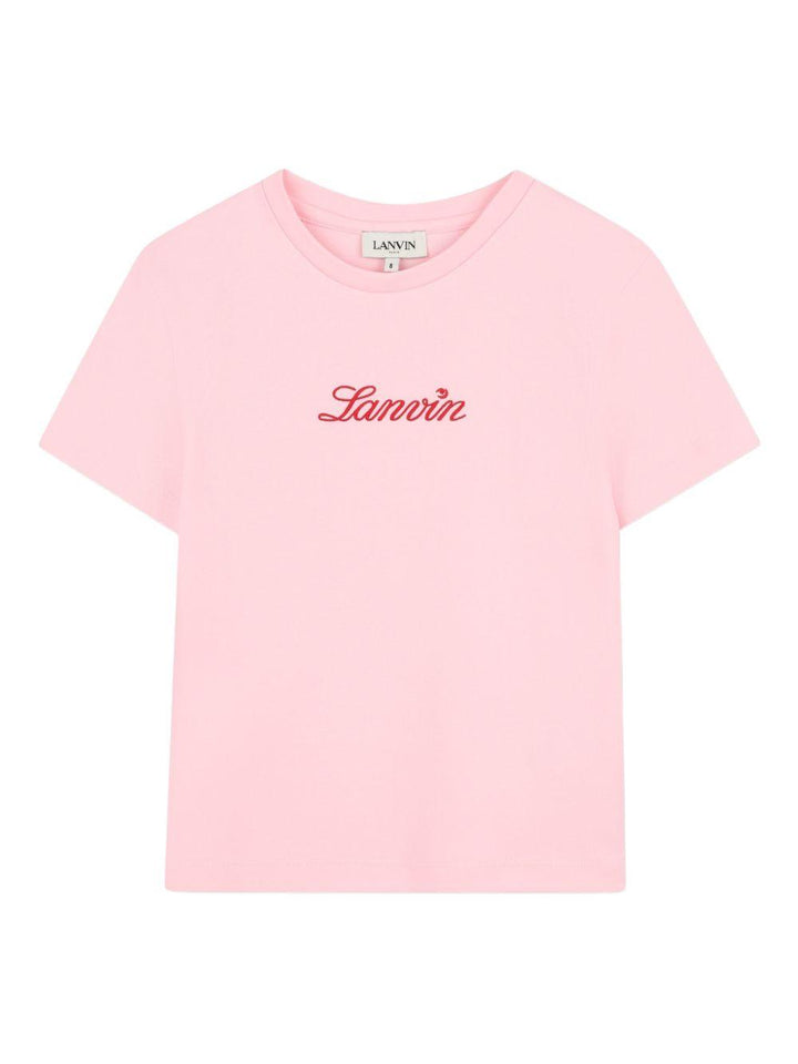 T-shirt rosa per bambina N30331 44F Lanvin Enfant 