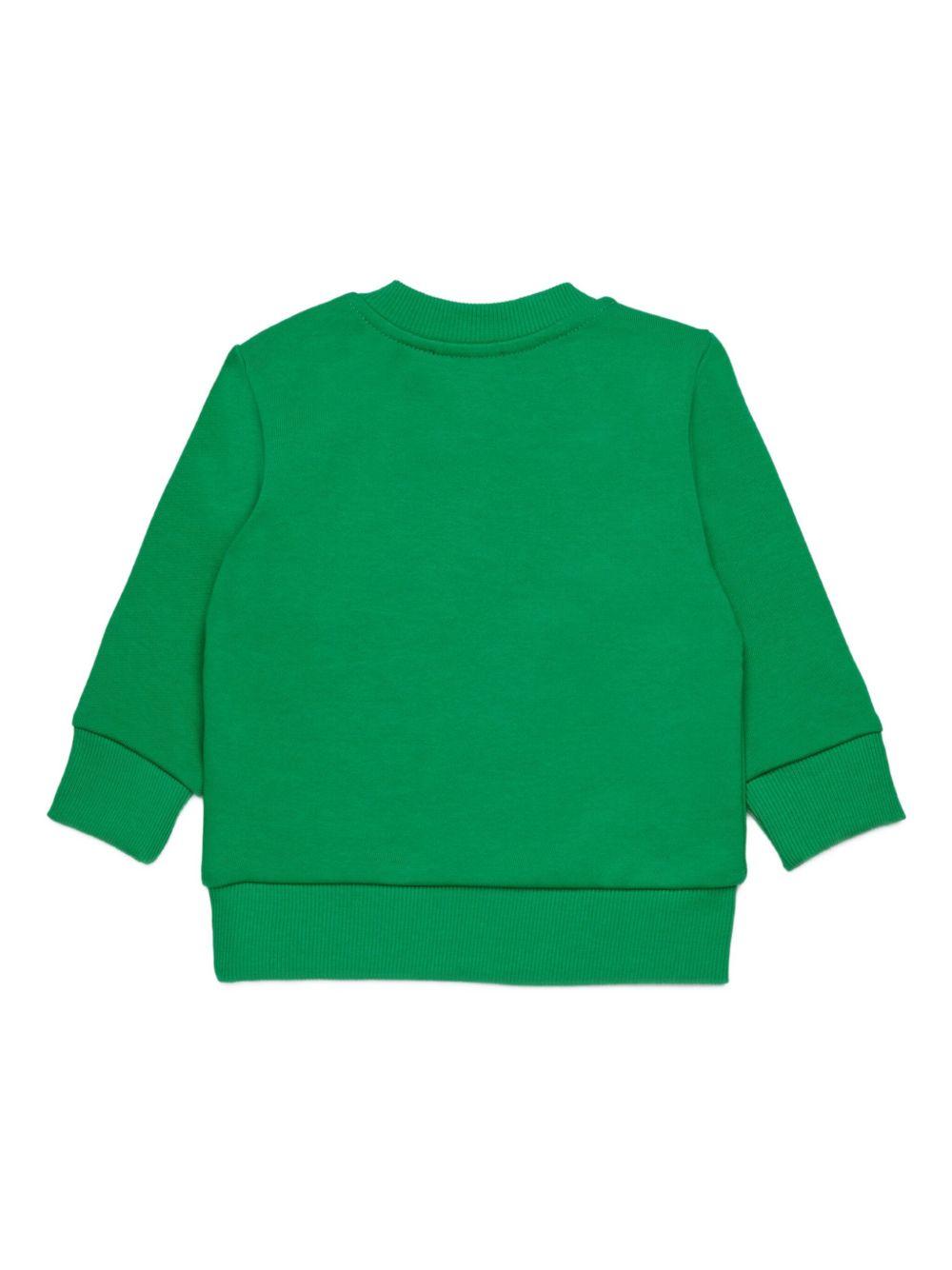 Felpa verde brillante per neonato K00702KYAVF K560 Diesel Kids 