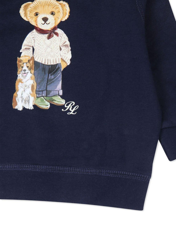 Navy blue sweatshirt for baby