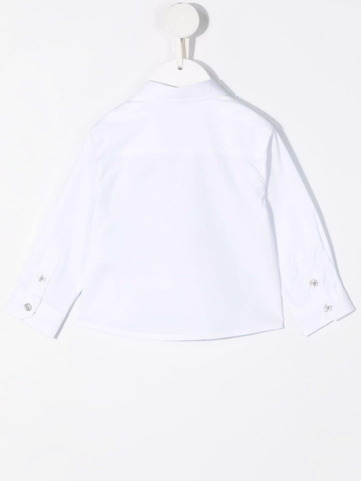 Camicia per neonato in cotone bianca 8NHC014NGDZ 0100 Emporio Armani Kids 
