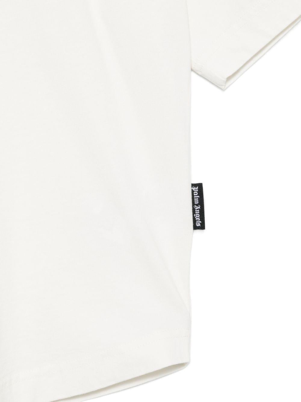T-shirt bianca per bambino PMAA10BS26JER001 0110 Palm Angels 