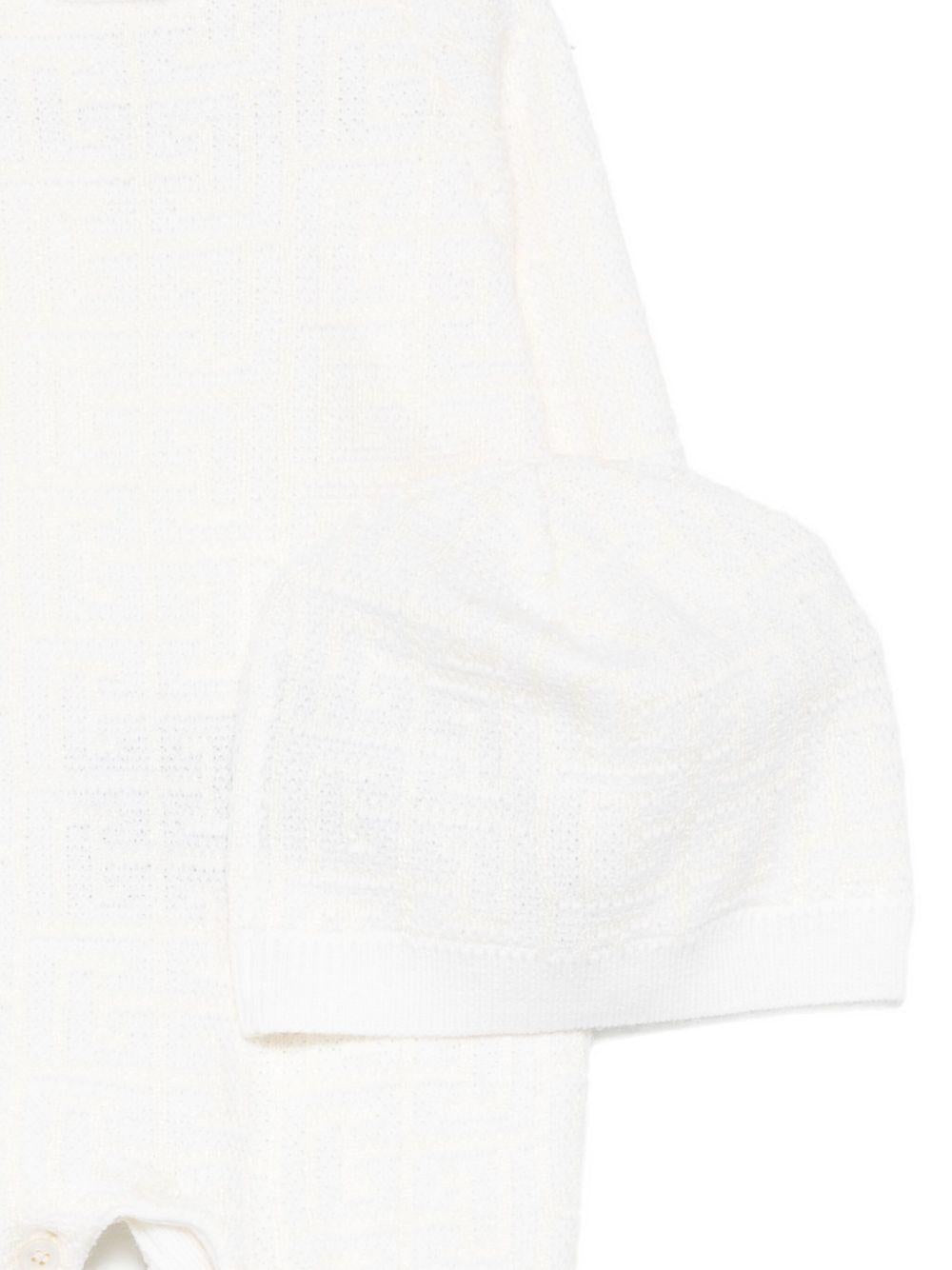 Tutina bianca per neonato BXB03AW0012 100 Balmain Kids 