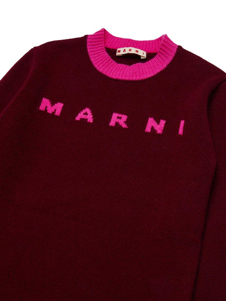 Abito bordeaux per bambina