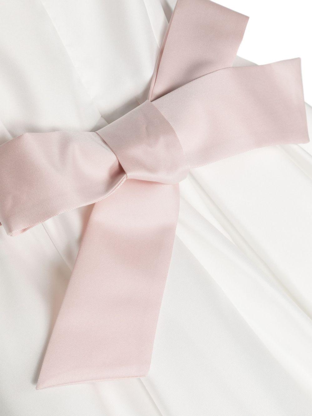Abito bianco per bambina con fiori