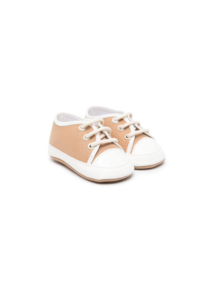 Beige sneakers for newborns