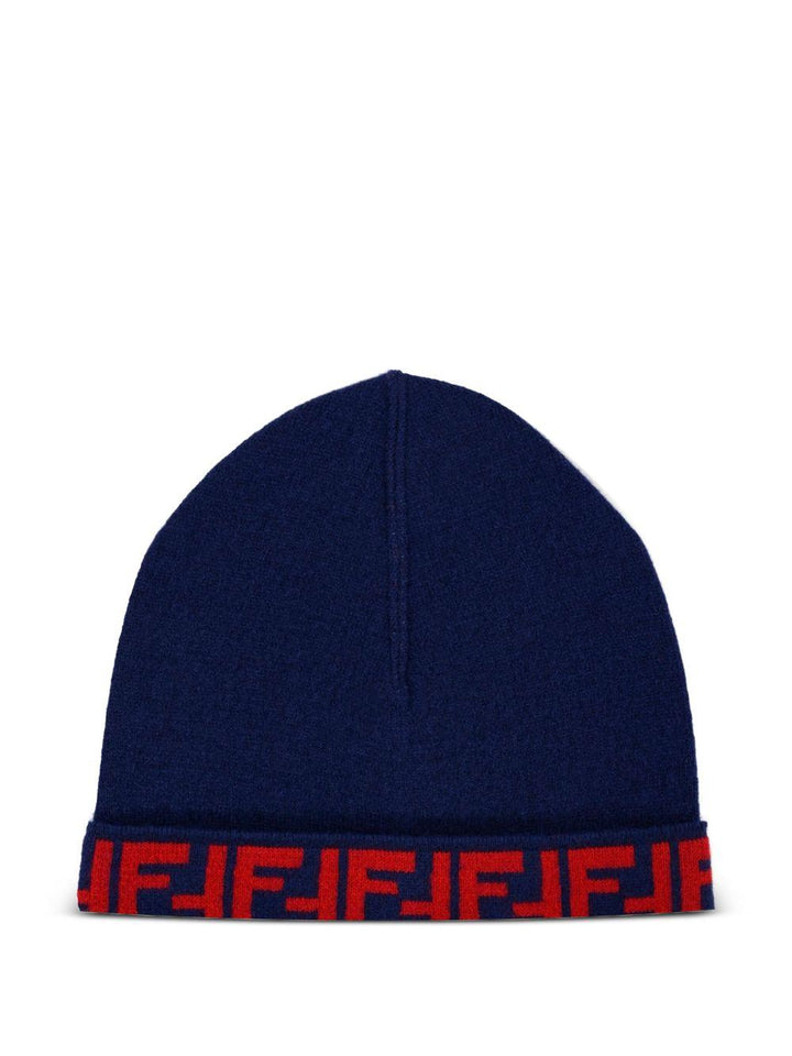 Cappello blu scuro/rosso per bambino