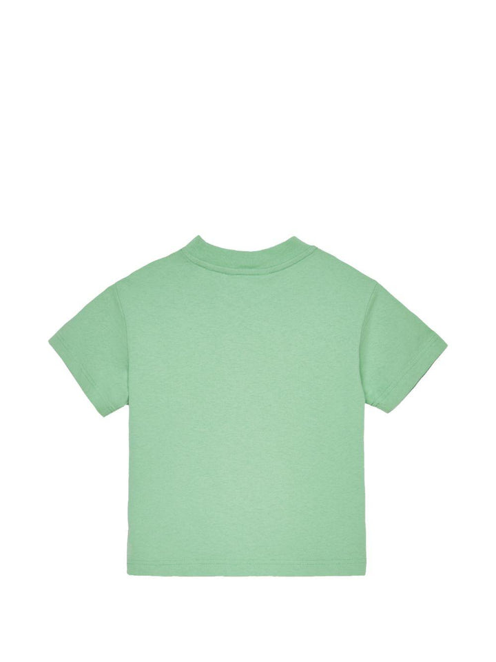 T-shirt verde per bambino PBAA003S26JER001 080 Palm Angels Kids 
