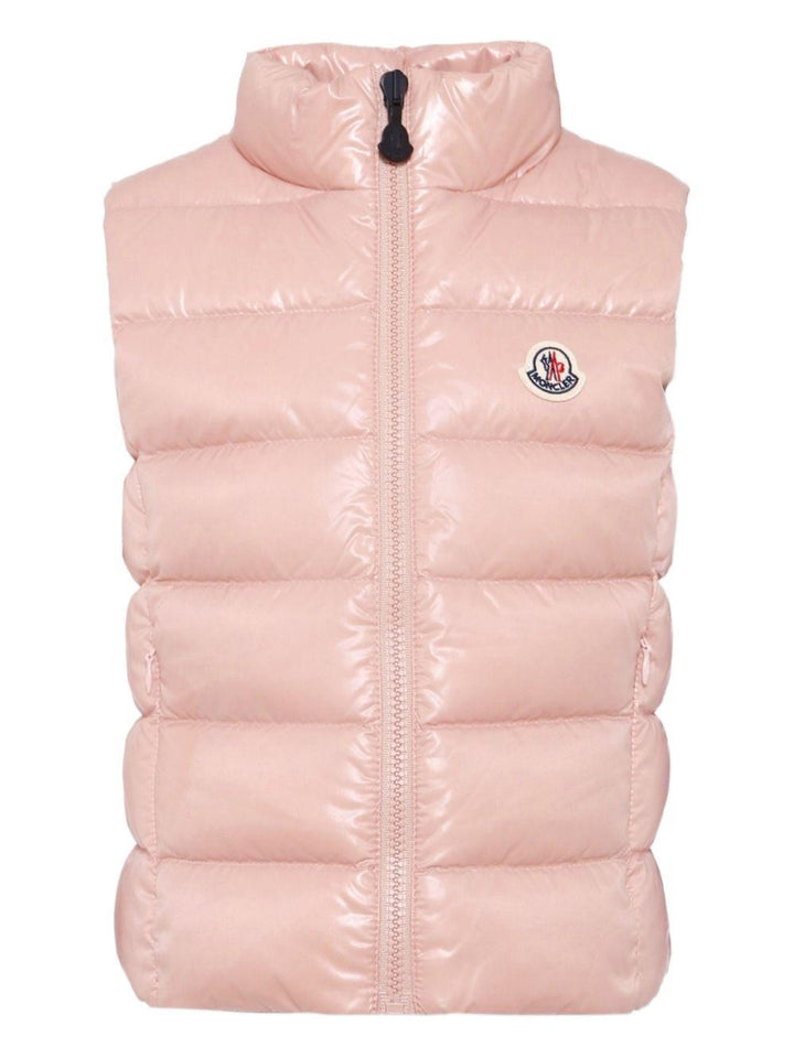 Gilet rosa chiaro per bambina 9541A5281068950 512 Moncler Kids 