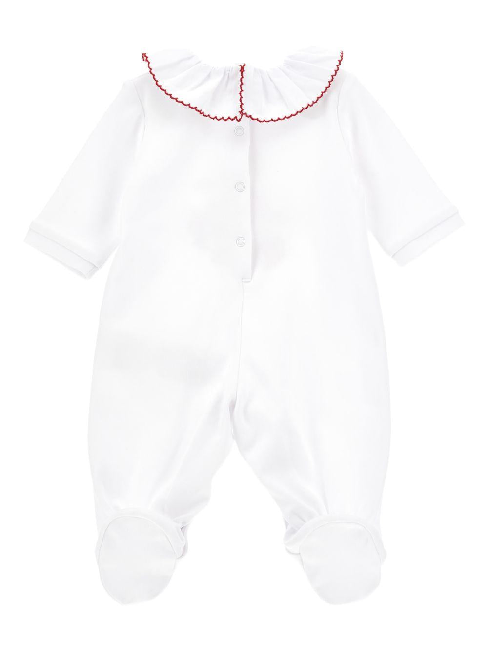 Tutina bianca per neonata 35G2077084 0099 Monnalisa Kids 
