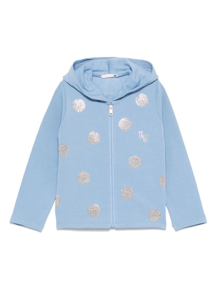 Felpa blu oceano per bambina