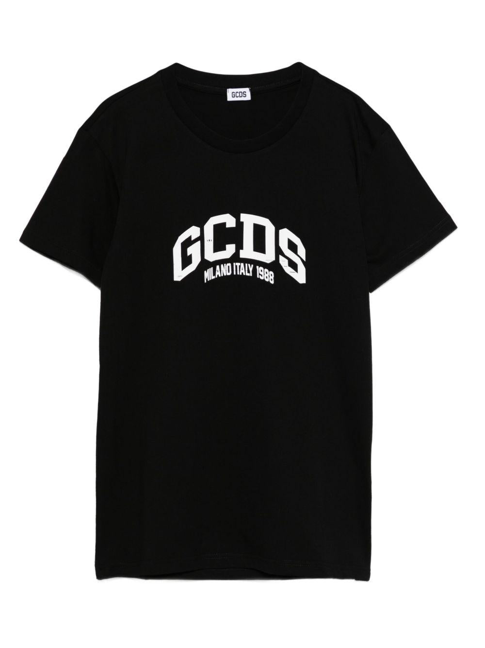 T-shirt nero per bambino B2JM2328BA3 99 Gcds Kids 