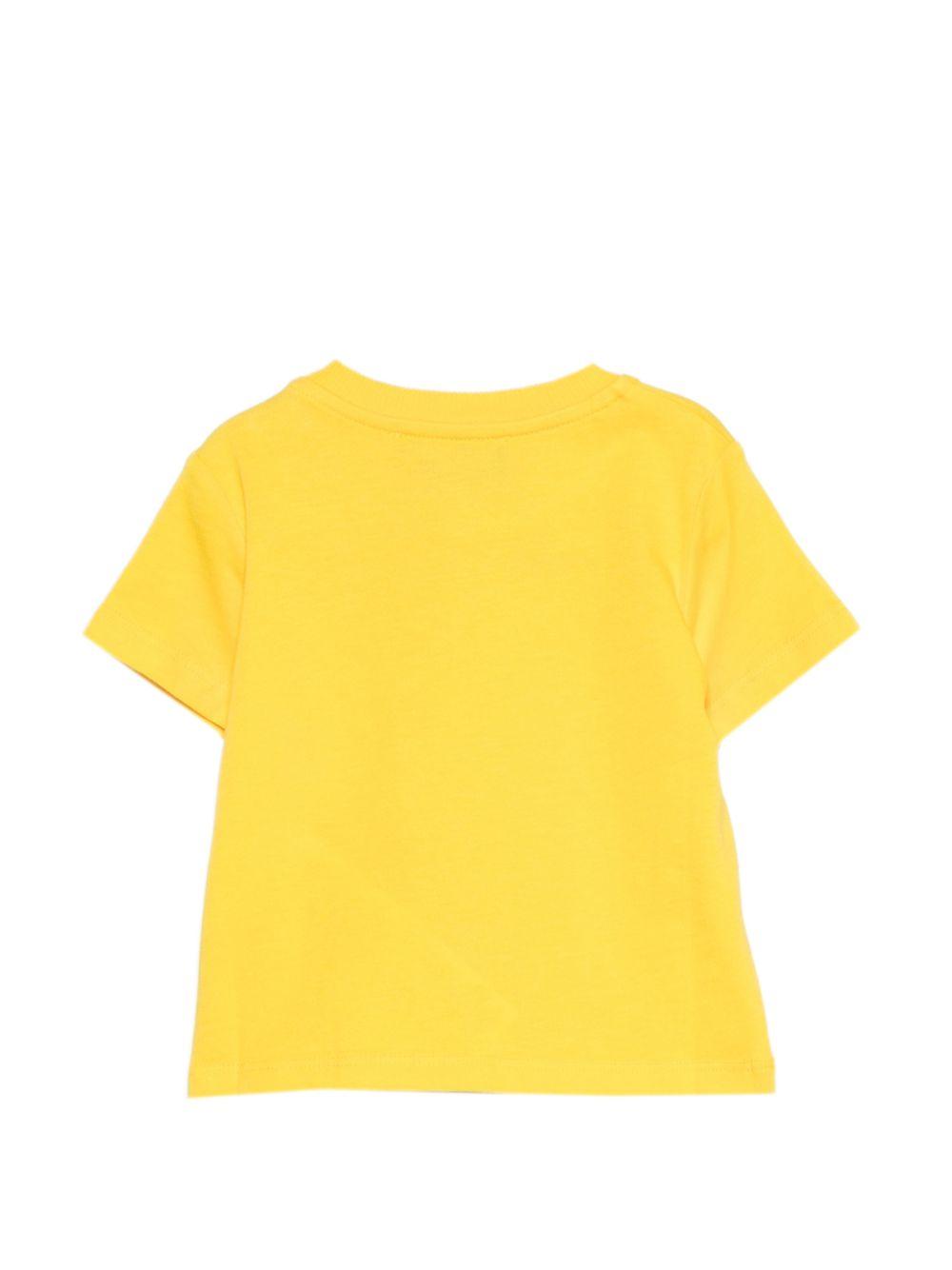 T-shirt gialla per neonata MUM04OLAA24 50577 Moschino Kids 