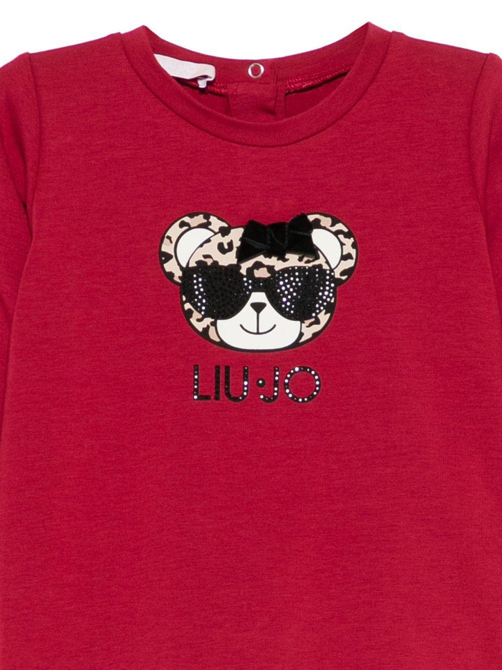 T-shirt rosso per neonato HF5078J0088 91656 Liu Jo 