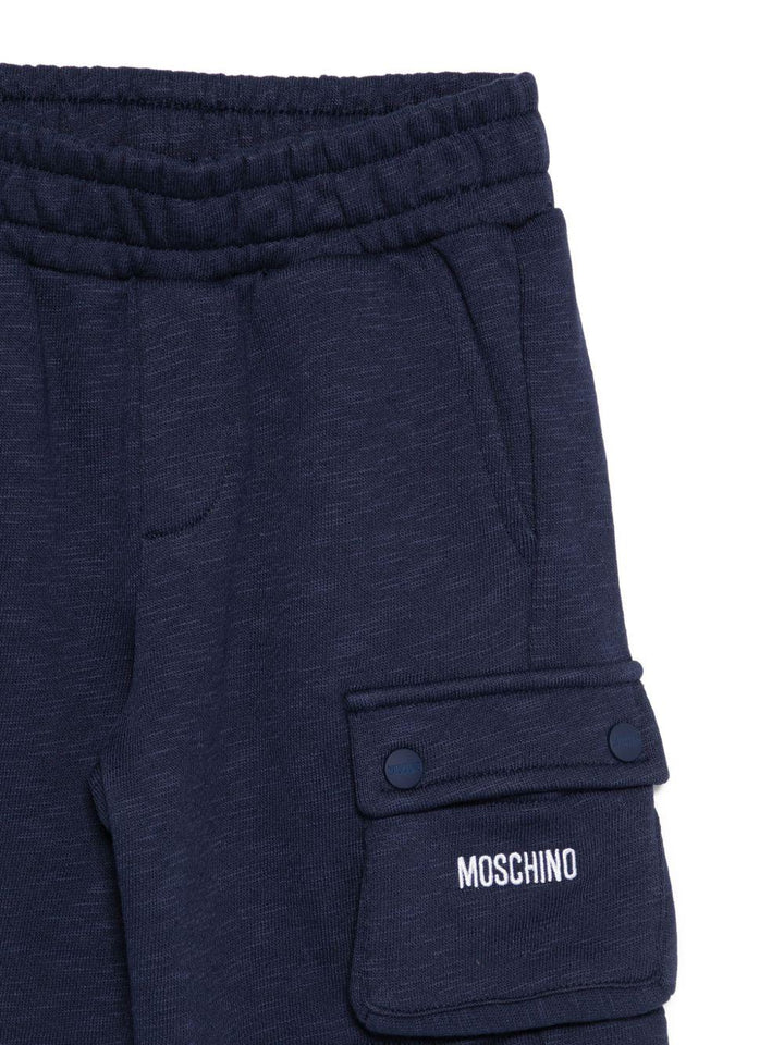 Completo bianco/blu per bambino HUG00WLCA88 83240 Moschino Kids 