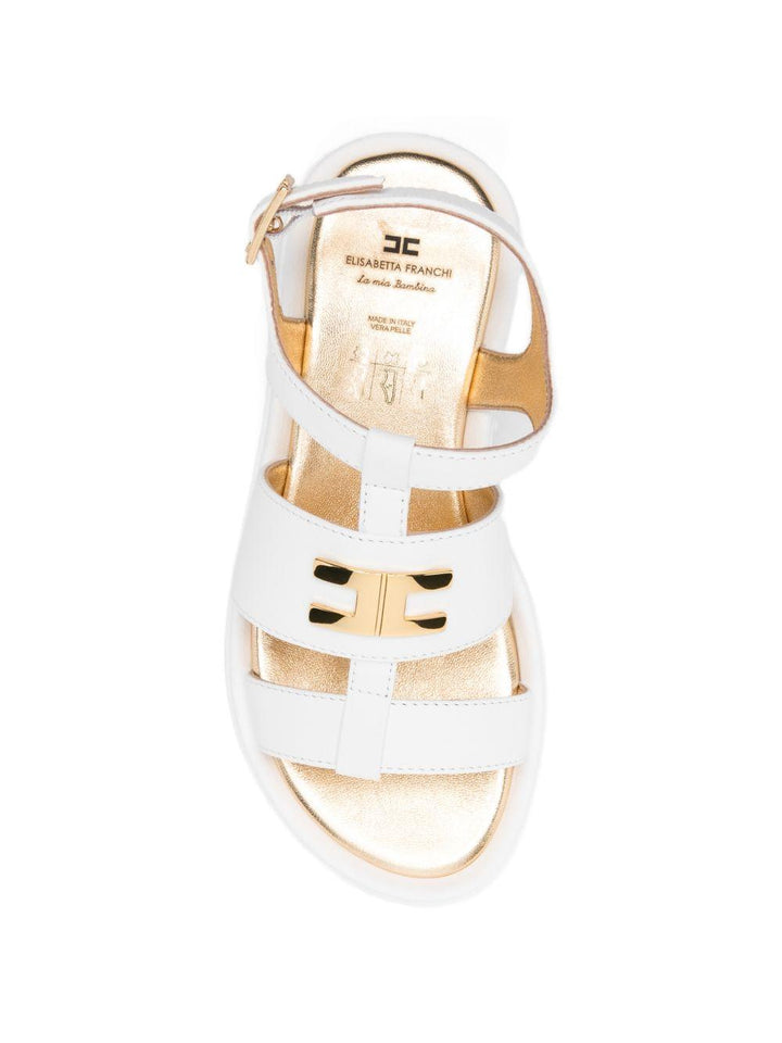 Sandali bianche per bambina F4A2E05921733 139 Elisabetta Franchi Kids 