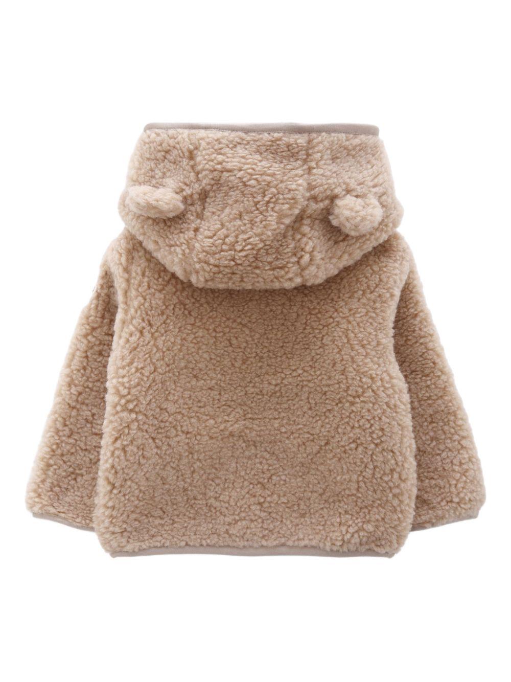 Cappotto beige per neonato 9518G0000189A3X 239 Moncler Kids 